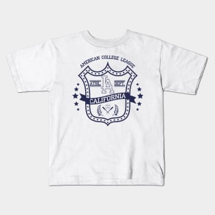 California,Los Angeles Typography, baseball Kids T-Shirt